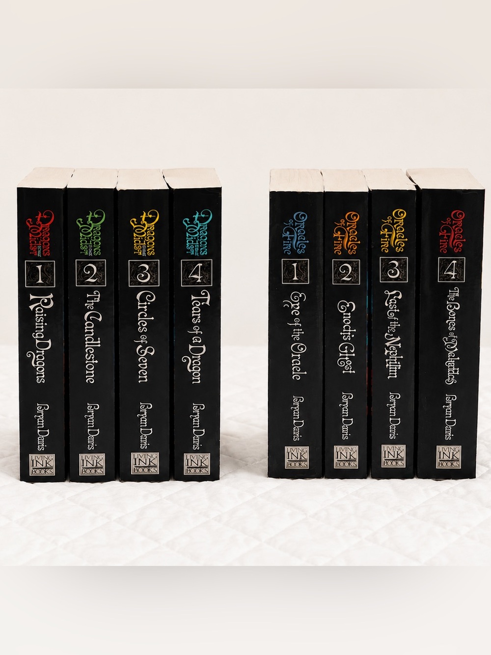 Bryan Davis 8 Book Bundle:Complete Dragons in Our Midst & Oracles of Fire Series